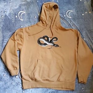 Tan Melodie Perrault Trippy Horror Snake Zumiez Hoodie